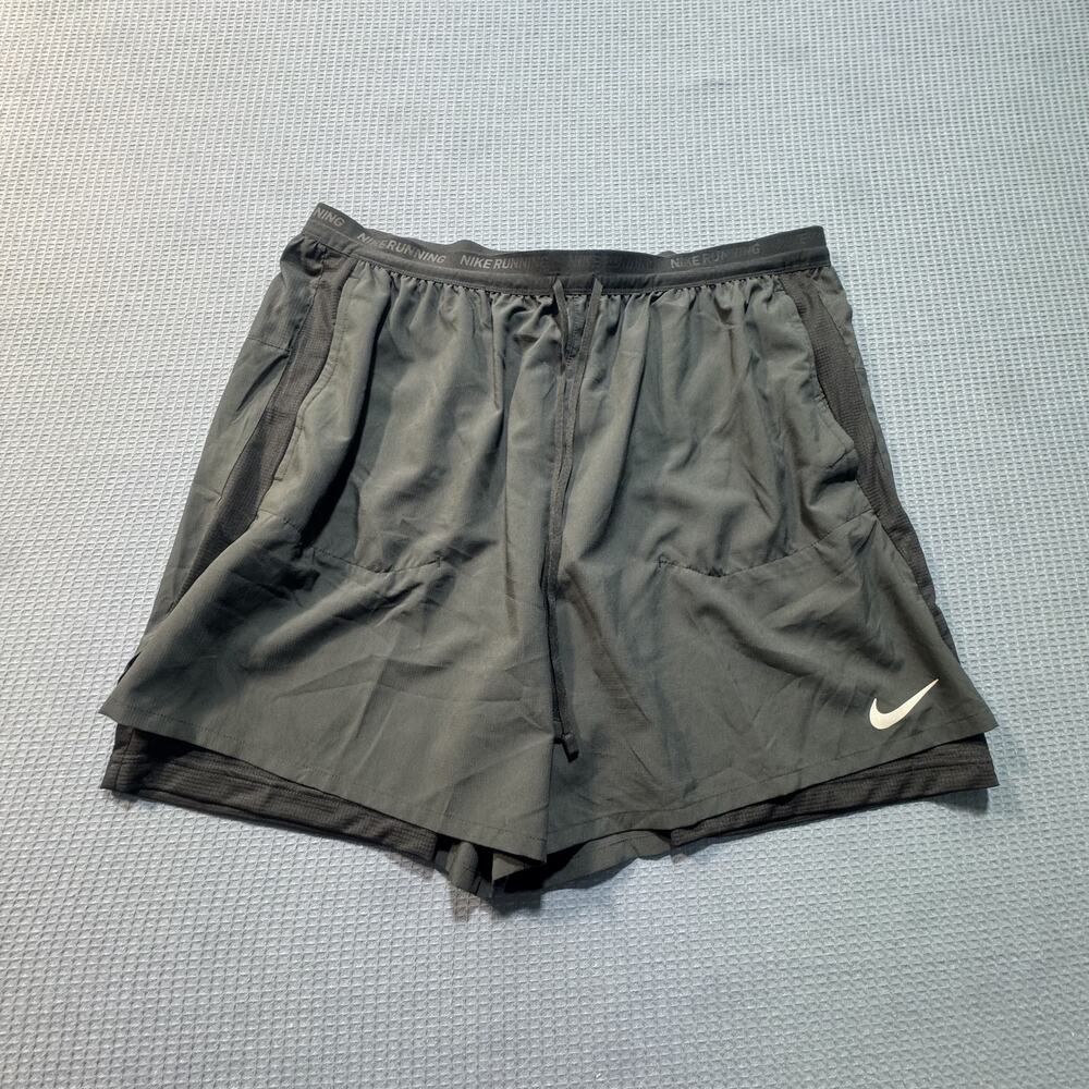 Nike Men's Dri-FIT Hybrid Running Shorts Sz‎ XXL Black Brand New